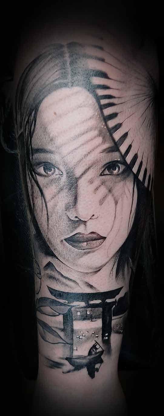 chill ink tatuaz portret kobiety realizm